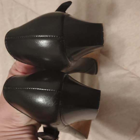 Latin/ ballroom black leather dance shoes size 9 - Picture 5 of 10